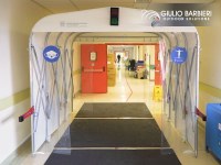 Das Krankenhaus in Piacenza entschied sich für den Desinfektionstunnel Sanitary Gate im Rahmen seines Sicherheitsplans