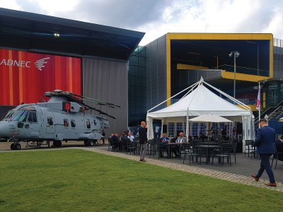 Our professional marquees at the DSEI Show in London.