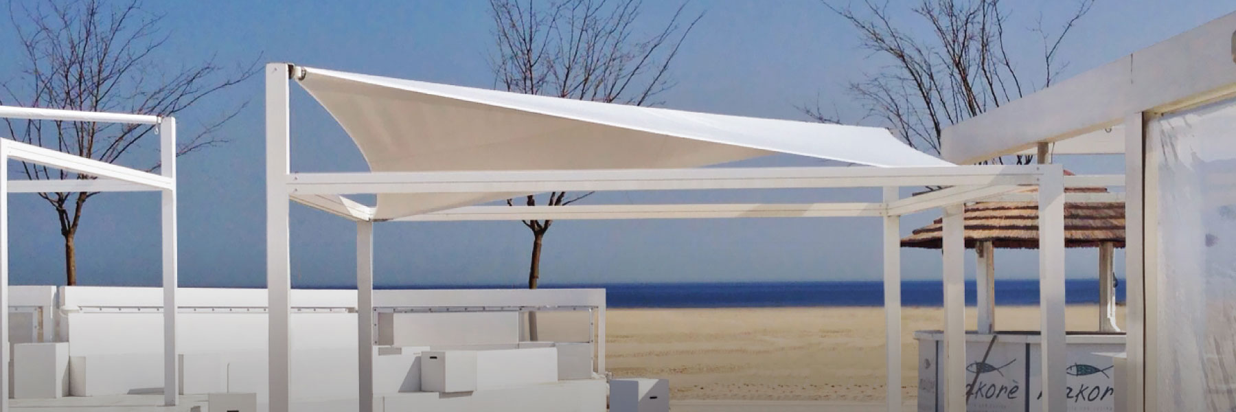 PVC FABRIC SHADE SAIL FOR BARS, CLUBS AND VENUES