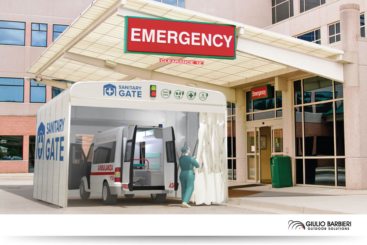 Sanitary Gate – Tunnel for hygienisation and sanitisation for ambulances