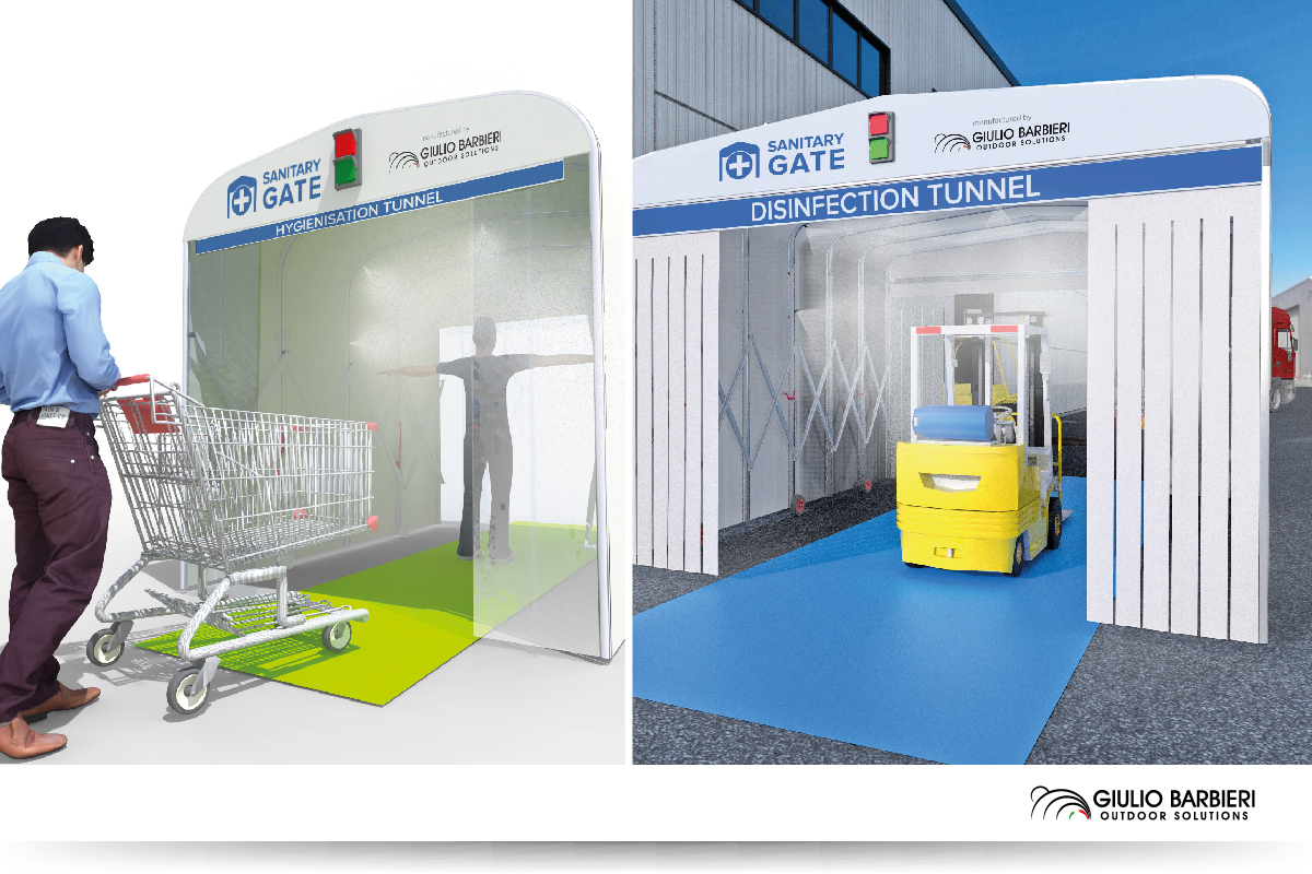 Tunnel for hygienisation and sanitisation - Sanitary Gate Giulio Barbieri