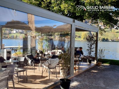 A Qzebo-style veranda for the New Lido restaurant and bar