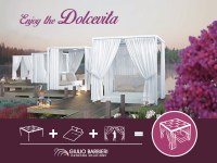 Add a touch of Italian style to your outdoors and enjoy the Dolcevita!