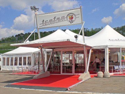 Europe - Giulio Barbieri Marquee tents as Hospitality Area at the Prestigious 2009 Abarth 500 Trophy