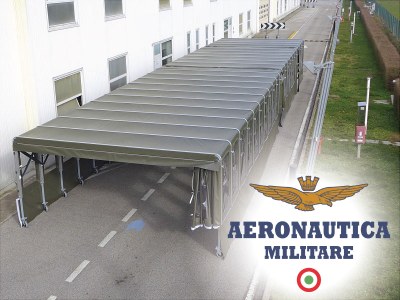 Giulio Barbieri as official supplier for the Italian Air Force's temporary buildings
