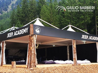 Jeep Camp chooses the Giulio Barbieri marquees for the second year in a row