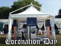 UK - Buckingham Palace prefers the Giulio Barbieri's marquees for the Coronation Festival