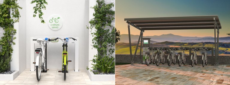 Station de recharge pour e-bike sharing