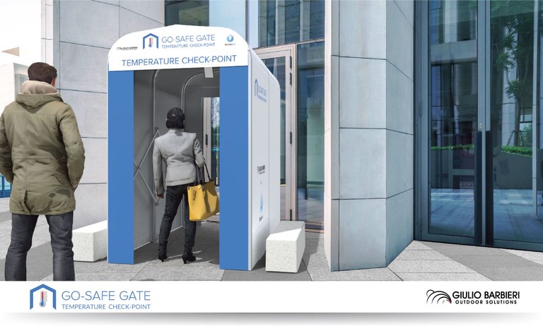 Go-Safe Gate - Scanner thermique pour le contrôle de la température corporelle