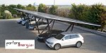 Abri solaire pour parking industriel