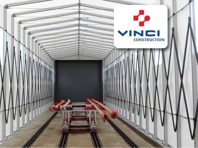 Solumat Vinci Construction choisit les tunnels Giulio Barbieri pour ses usines de production
