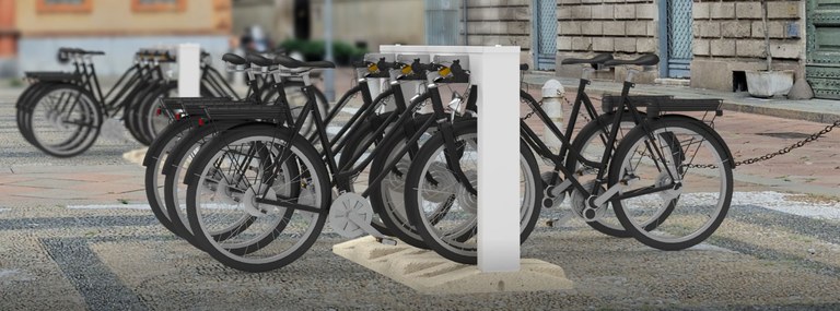 Scegli la stazione di ricarica per bicilette elettriche Evo-Bike per creare il Tuo Bike-Sharing elettrico. Scopri su GiulioBarbieri.it
