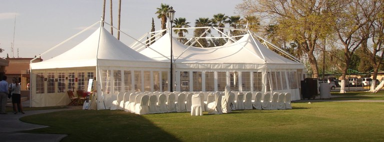 Meeting è il Gazebo Ottagonale in alluminio, ideale per cerimonie e matrimoni.