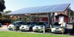 Pensilina fotovoltaica e colonnine di ricarica per auto elettriche - svezia