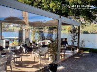 Un giardino d'inverno per il bar ristorante New Lido in pieno stile Qzebo